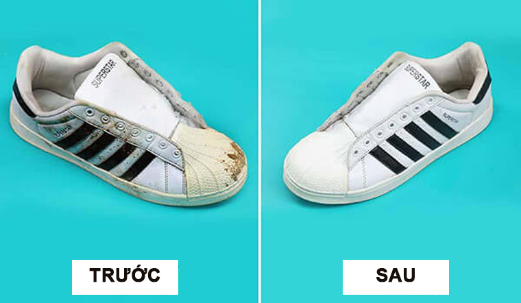 tẩy ố đế - thân giày & phủ nano dán keo